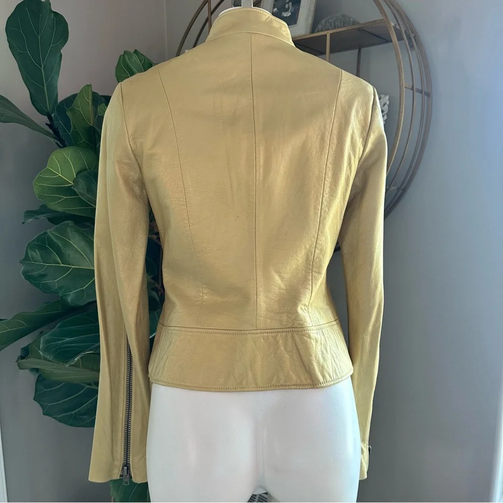 RUDSAK - Gold moto style leather jacket - Picture 6 of 9